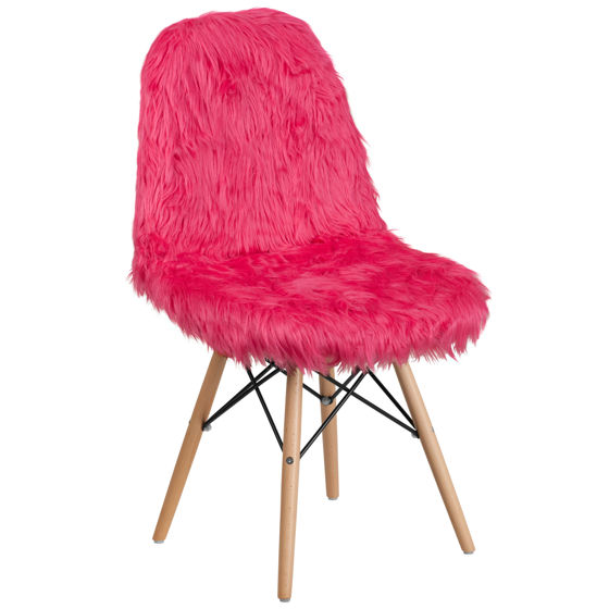 Shaggy Dog Hot Pink Accent Chair DL-1-GG