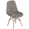 Shaggy Dog Charcoal Gray Accent Chair DL-16-GG
