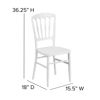 HERCULES Series White Resin Stacking Napoleon Chair LE-L-MON-WH-GG