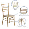 HERCULES Series Gold Wood Chiavari Chair XS-GOLD-GG