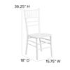 HERCULES Series White Wood Chiavari Chair XS-WHITE-GG 