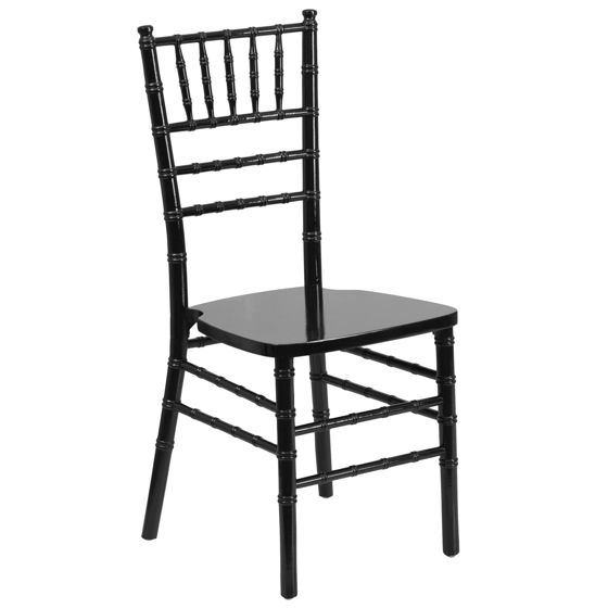 HERCULES Series Black Wood Chiavari Chair XS-BLACK-GG