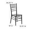 HERCULES Series Black Wood Chiavari Chair XS-BLACK-GG
