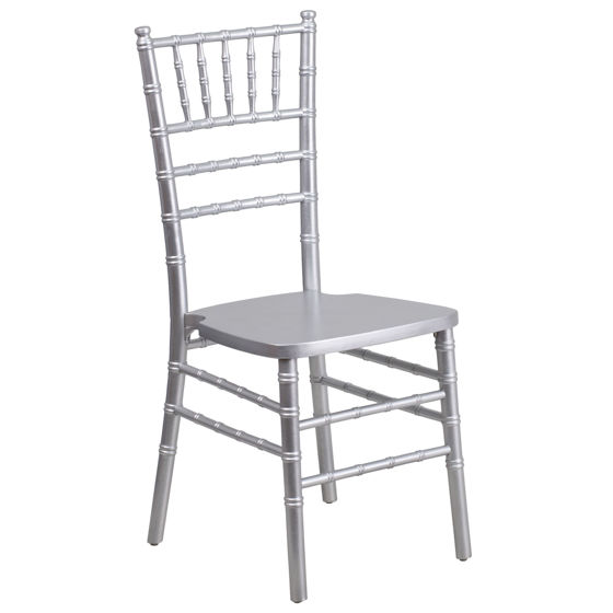 HERCULES Series Silver Wood Chiavari Chair XS-SILVER-GG