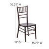 HERCULES Series Walnut Wood Chiavari Chair XS-WALNUT-GG