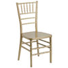 HERCULES PREMIUM Series Gold Resin Stacking Chiavari Chair LE-GOLD-GG