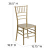 HERCULES PREMIUM Series Gold Resin Stacking Chiavari Chair LE-GOLD-GG