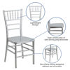 HERCULES PREMIUM Series Silver Resin Stacking Chiavari Chair LE-SILVER-GG