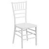 HERCULES PREMIUM Series Matte White Resin Stacking Chiavari Chair LE-WHITE-GG