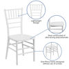 HERCULES PREMIUM Series Matte White Resin Stacking Chiavari Chair LE-WHITE-GG