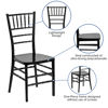 HERCULES PREMIUM Series Black Resin Stacking Chiavari Chair LE-BLACK-GG 