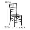 HERCULES PREMIUM Series Black Resin Stacking Chiavari Chair LE-BLACK-GG 