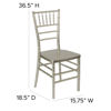 HERCULES PREMIUM Series Champagne Resin Stacking Chiavari Chair LE-CHAMP-GG