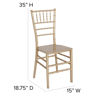 HERCULES Series Gold Resin Stacking Chiavari Chair LE-GOLD-M-GG