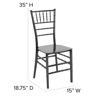 HERCULES Series Black Resin Stacking Chiavari Chair LE-BLACK-M-GG