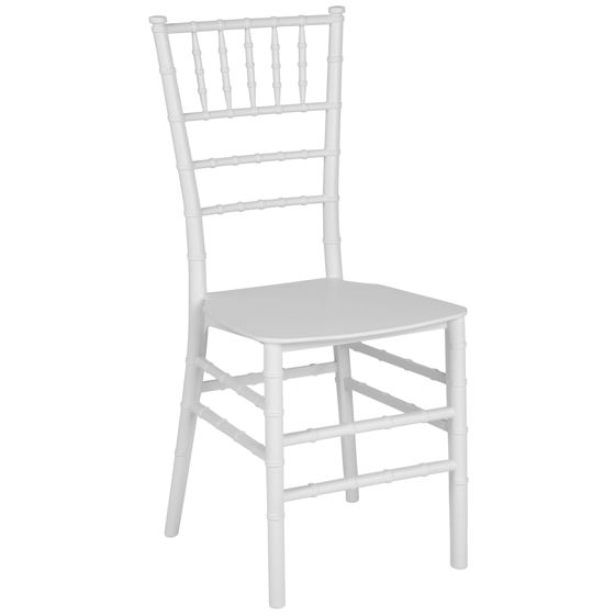 HERCULES Series White Resin Stacking Chiavari Chair LE-WHITE-M-GG