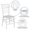 HERCULES Series White Resin Stacking Chiavari Chair LE-WHITE-M-GG