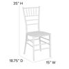 HERCULES Series White Resin Stacking Chiavari Chair LE-WHITE-M-GG