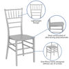 HERCULES Series Silver Resin Stacking Chiavari Chair LE-SILVER-M-GG