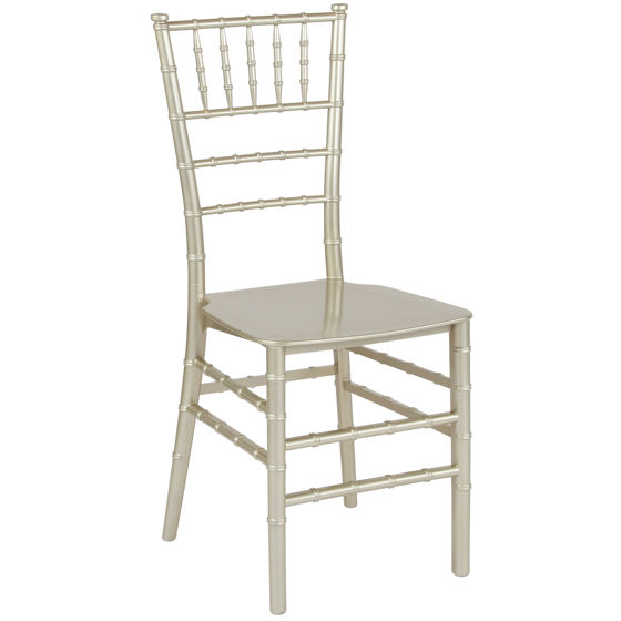 HERCULES Series Champagne Resin Stacking Chiavari Chair LE-CHAMP-M-GG