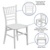 Child’s White Resin Party and Event Chiavari Chair for Commercial & Residential Use LE-L-7K-WH-GG