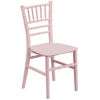 Child’s Pink Resin Party and Event Chiavari Chair for Commercial & Residential Use LE-L-7K-PK-GG
