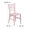 Child’s Pink Resin Party and Event Chiavari Chair for Commercial & Residential Use LE-L-7K-PK-GG
