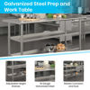 Stainless Steel 18 Gauge Work Table with 2 Undershelves - 60"W x 24"D x 34.5"H, NSF NH-WT-GU-2460-GG