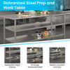 Stainless Steel 18 Gauge Work Table with 2 Undershelves - 72"W x 30"D x 34.5"H, NSF NH-WT-GU-3072-GG