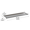 Galvanized Under Shelf for Prep and Work Tables - Adjustable Lower Shelf for 24" x 60" Stainless Steel Tables NH-GU-2460-GG