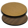 42'' Round Table Top with Natural or Walnut Reversible Laminate Top XU-RD-42-WNT-GG