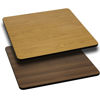 42'' Square Table Top with Natural or Walnut Reversible Laminate Top XU-WNT-4242-GG