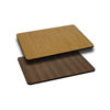 24'' x 30'' Rectangular Table Top with Natural or Walnut Reversible Laminate Top XU-WNT-2430-GG