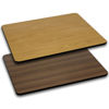 30'' x 48'' Rectangular Table Top with Natural or Walnut Reversible Laminate Top XU-WNT-3048-GG