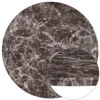 42" Round Gray Marble PVC Table Top XU-RD-42-MAR-GG