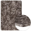 30" x 42" Rectangular Gray Marble Laminate Table Top XU-3042-MAR-GG
