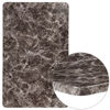 30" x 48" Rectangular Gray Marble Laminate Table Top XU-3048-MAR-GG