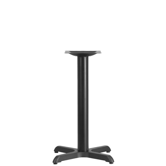 22'' x 22'' Restaurant Table X-Base with 3'' Dia. Table Height Column XU-T2222-GG