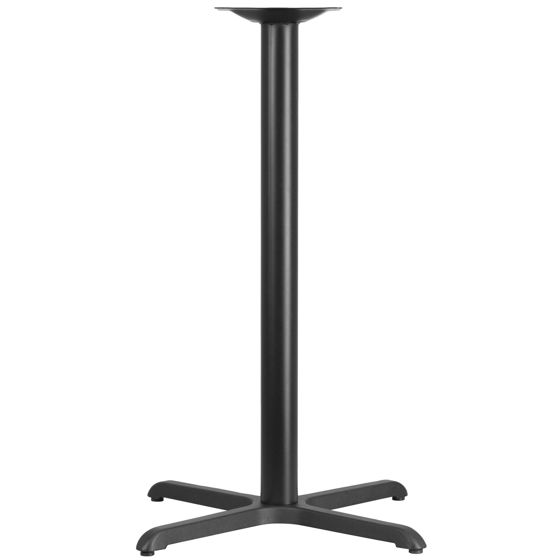 30'' x 30'' Restaurant Table X-Base with 3'' Dia. Bar Height Column XU-T3030-BAR-GG