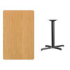 30'' x 48'' Rectangular Natural Laminate Table Top with 23.5'' x 29.5'' Table Height Base XU-NATTB-3048-T2230-GG
