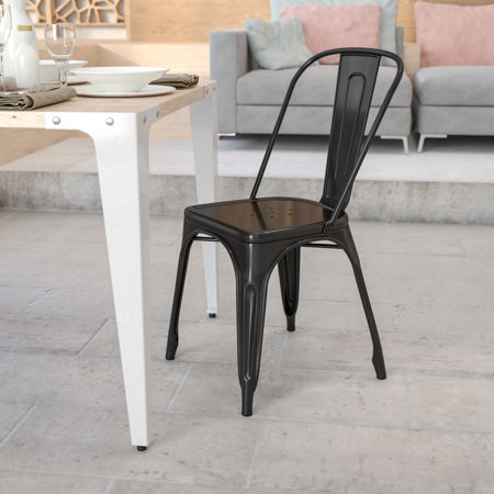 Picture for category Metal Indoor-Outdoor Chairs: Solid Colored