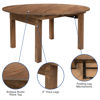 HERCULES Series Round Dining Table | Farm Inspired, Rustic & Antique Pine Dining Room Table XA-F-60-RD-GG