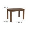 46" x 30" Rectangular Antique Rustic Solid Pine Farm Dining Table XA-F-46X30-GG