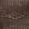 Cadiz Series Dark Brown Rattan Restaurant Patio Chair with Red Bamboo-Aluminum Frame SDA-AD632009D-2-GG