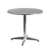 31.5'' Round Aluminum Indoor-Outdoor Table with Base TLH-052-3-GG