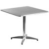 31.5'' Square Aluminum Indoor-Outdoor Table with Base TLH-053-3-GG