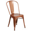 Commercial Grade Copper Metal Indoor-Outdoor Stackable Chair ET-3534-POC-GG