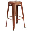 Commercial Grade 30" High Backless Copper Indoor-Outdoor Barstool ET-BT3503-30-POC-GG