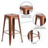 Commercial Grade 30" High Backless Copper Indoor-Outdoor Barstool ET-BT3503-30-POC-GG