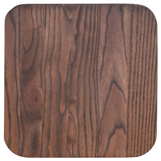 Rustic Walnut Wood Seat for Colorful Metal Barstools CH-31320M1D-GG
